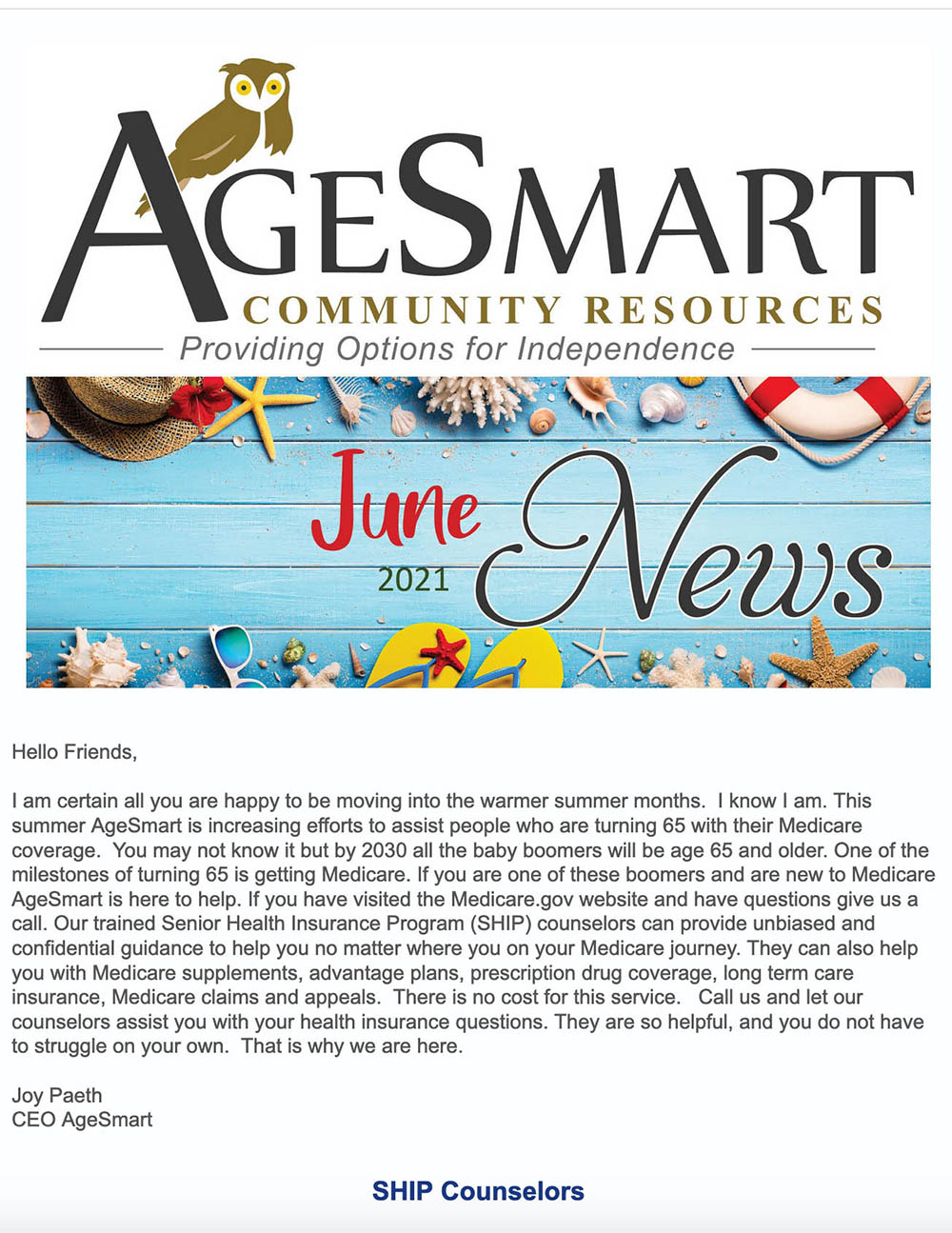 June 2021 Newsletter