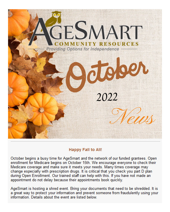 October 2022 Newsletter