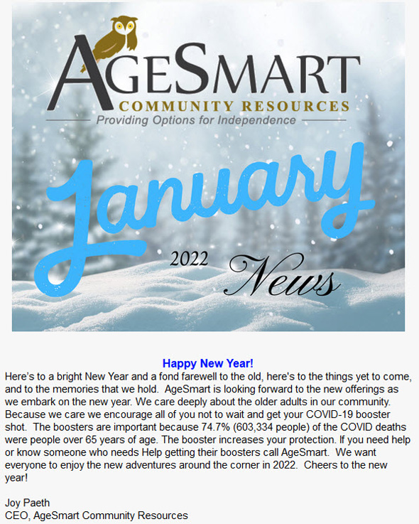 January 2022 Newsletter