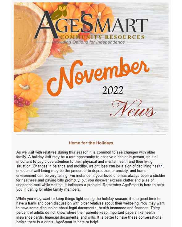 November 2022 Newsletter