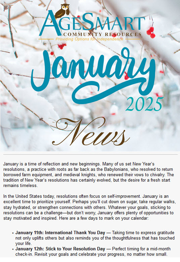 January 2025 Newsletter