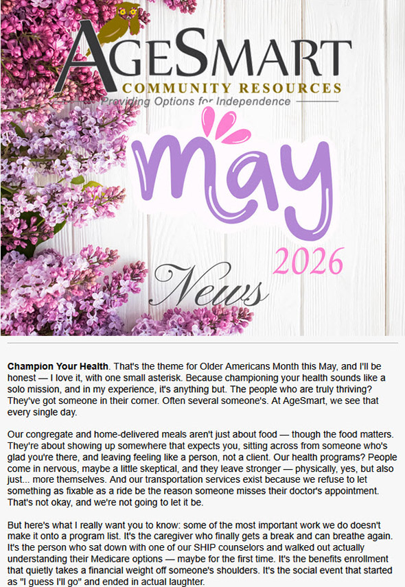 May 2026 Newsletter
