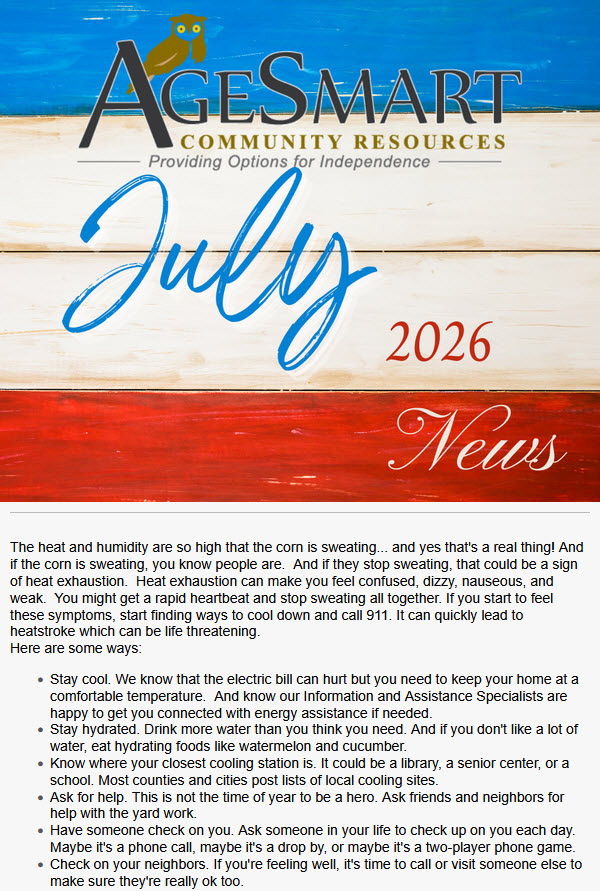 July 2026 Newsletter